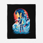 Great Wave Tifa-None-Fleece-Blanket-hypertwenty