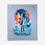 Great Wave Tifa-None-Fleece-Blanket-hypertwenty