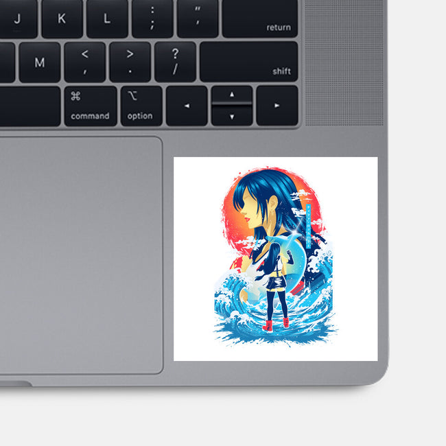 Great Wave Tifa-None-Glossy-Sticker-hypertwenty