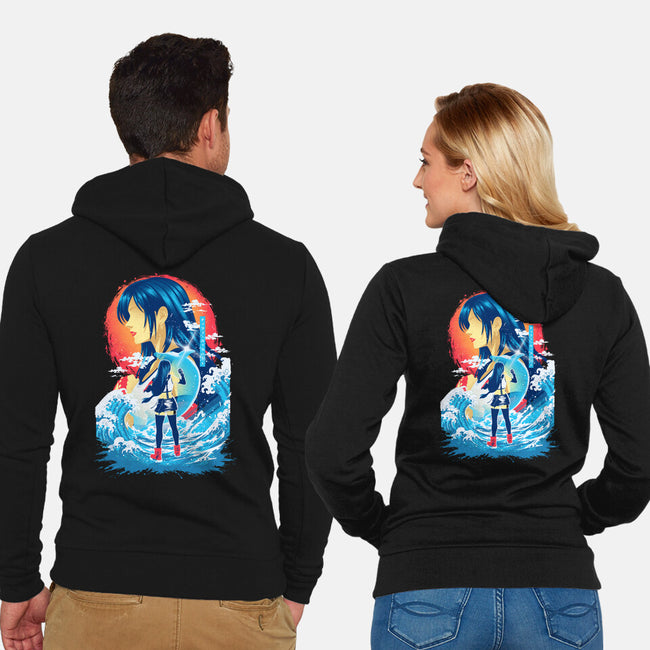 Great Wave Tifa-Unisex-Zip-Up-Sweatshirt-hypertwenty