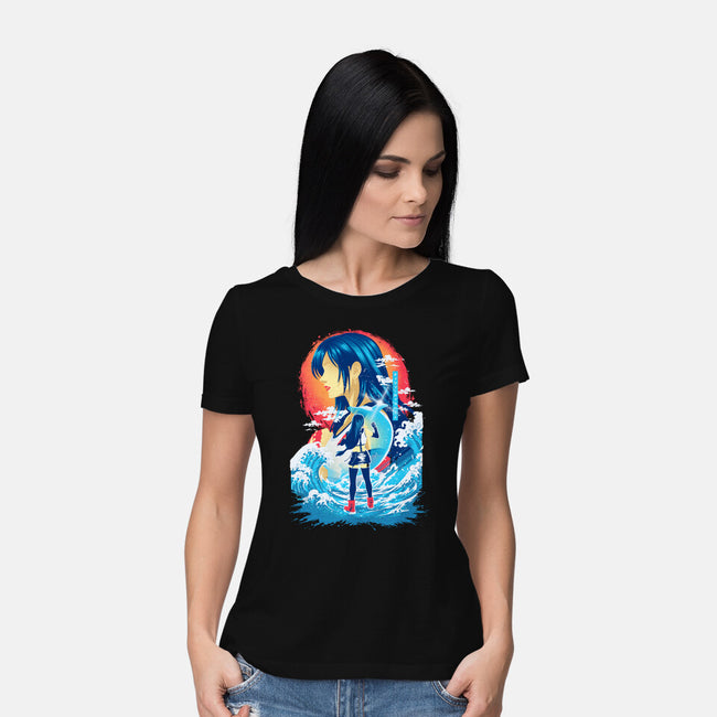 Great Wave Tifa-Womens-Basic-Tee-hypertwenty