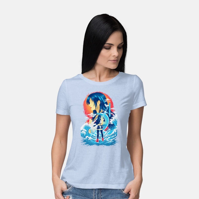Great Wave Tifa-Womens-Basic-Tee-hypertwenty