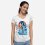 Great Wave Tifa-Womens-V-Neck-Tee-hypertwenty
