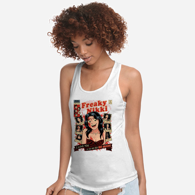Freaky Comics-Womens-Racerback-Tank-PrimePremne