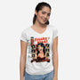 Freaky Comics-Womens-V-Neck-Tee-PrimePremne