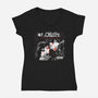 My Obsessive Romance-Womens-V-Neck-Tee-PrimePremne