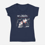 My Obsessive Romance-Womens-V-Neck-Tee-PrimePremne