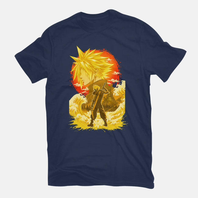 Great Wave Soldier-Womens-Fitted-Tee-hypertwenty
