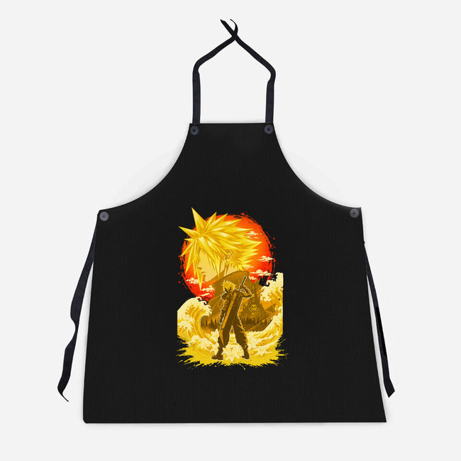 Great Wave Soldier-Unisex-Kitchen-Apron-hypertwenty
