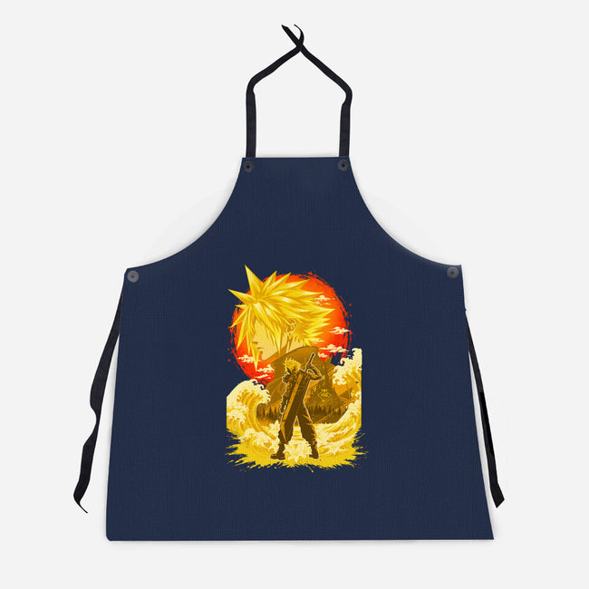 Great Wave Soldier-Unisex-Kitchen-Apron-hypertwenty