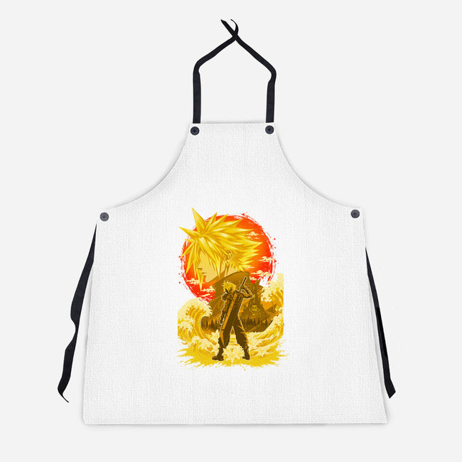 Great Wave Soldier-Unisex-Kitchen-Apron-hypertwenty