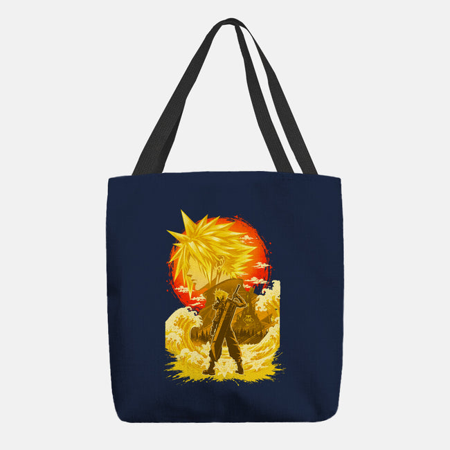 Great Wave Soldier-None-Basic Tote-Bag-hypertwenty