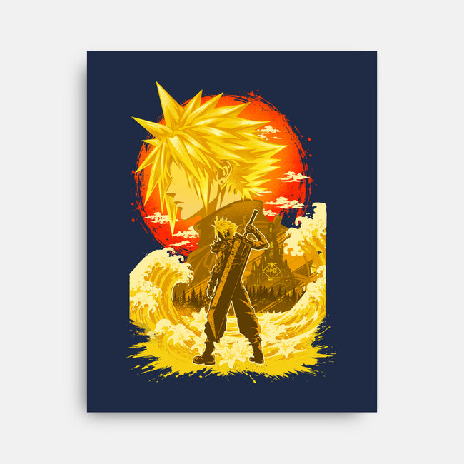 Great Wave Soldier-None-Stretched-Canvas-hypertwenty