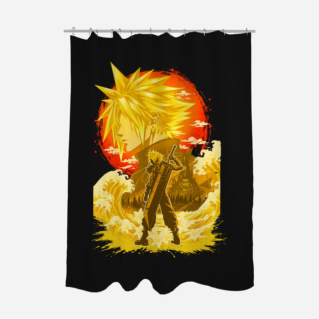 Great Wave Soldier-None-Polyester-Shower Curtain-hypertwenty