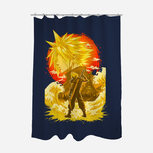 Great Wave Soldier-None-Polyester-Shower Curtain-hypertwenty