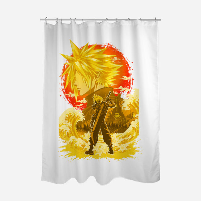 Great Wave Soldier-None-Polyester-Shower Curtain-hypertwenty