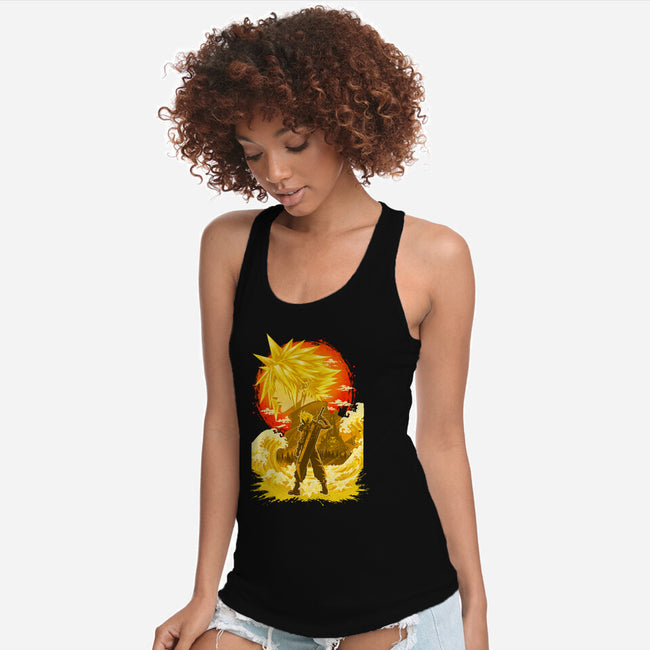 Great Wave Soldier-Womens-Racerback-Tank-hypertwenty