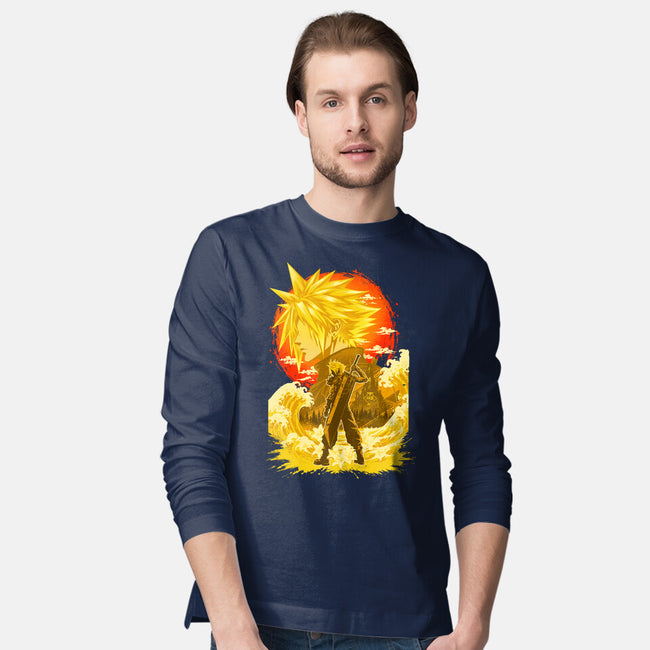 Great Wave Soldier-Mens-Long Sleeved-Tee-hypertwenty
