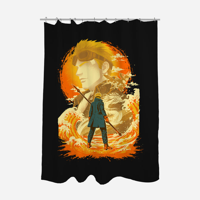 Great Wave Highwind-None-Polyester-Shower Curtain-hypertwenty