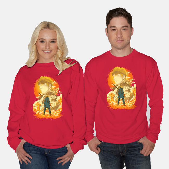Great Wave Highwind-Unisex-Crew Neck-Sweatshirt-hypertwenty
