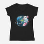 Ying Yang A-lotl-Womens-V-Neck-Tee-Vallina84