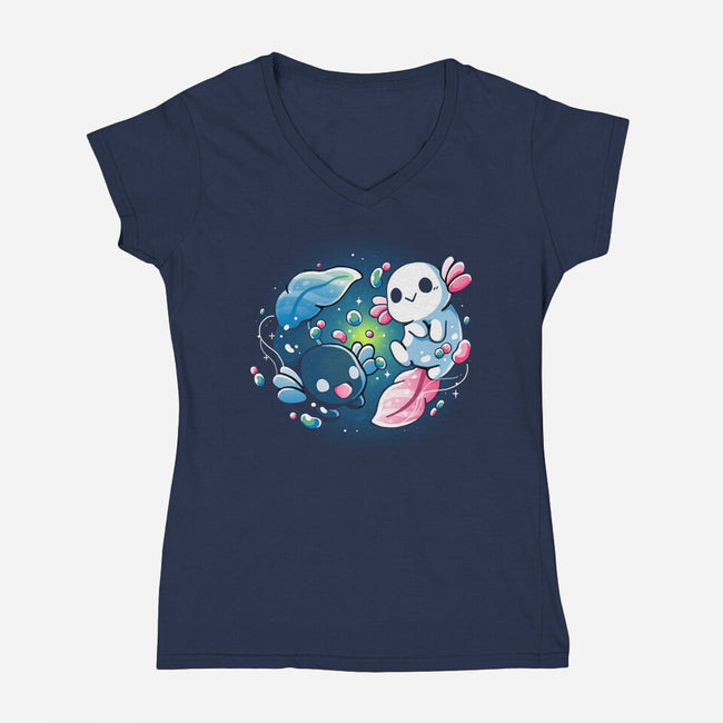 Ying Yang A-lotl-Womens-V-Neck-Tee-Vallina84
