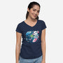 Ying Yang A-lotl-Womens-V-Neck-Tee-Vallina84