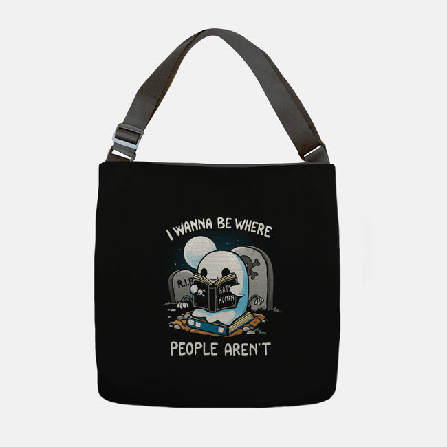 I wanna Be Where People Aren't-None-Adjustable Tote-Bag-Vallina84