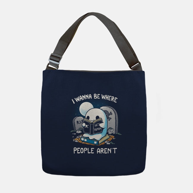 I wanna Be Where People Aren't-None-Adjustable Tote-Bag-Vallina84