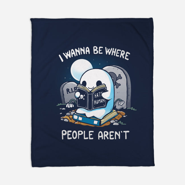 I wanna Be Where People Aren't-None-Fleece-Blanket-Vallina84