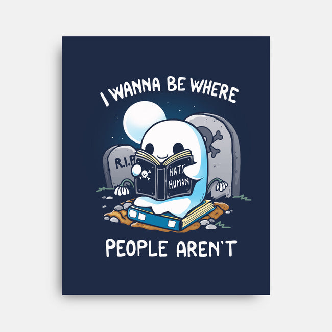 I wanna Be Where People Aren't-None-Stretched-Canvas-Vallina84