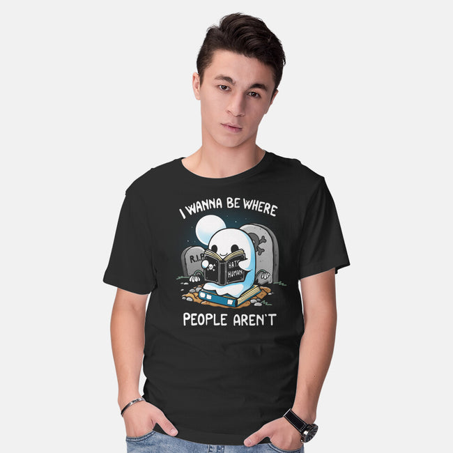I wanna Be Where People Aren't-Mens-Basic-Tee-Vallina84