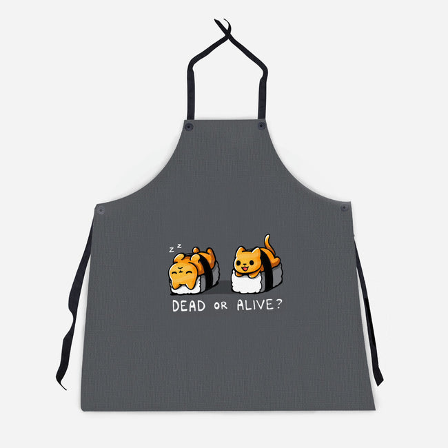 Sushicat Dead Or Alive-Unisex-Kitchen-Apron-Vallina84