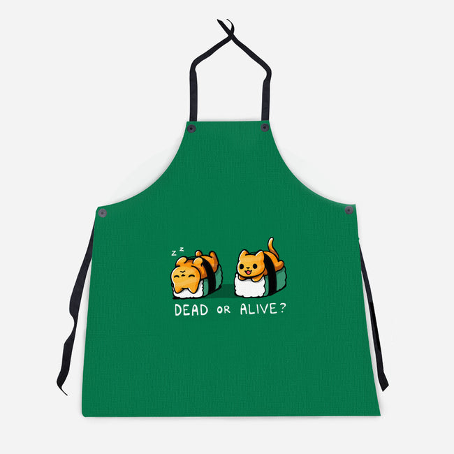 Sushicat Dead Or Alive-Unisex-Kitchen-Apron-Vallina84