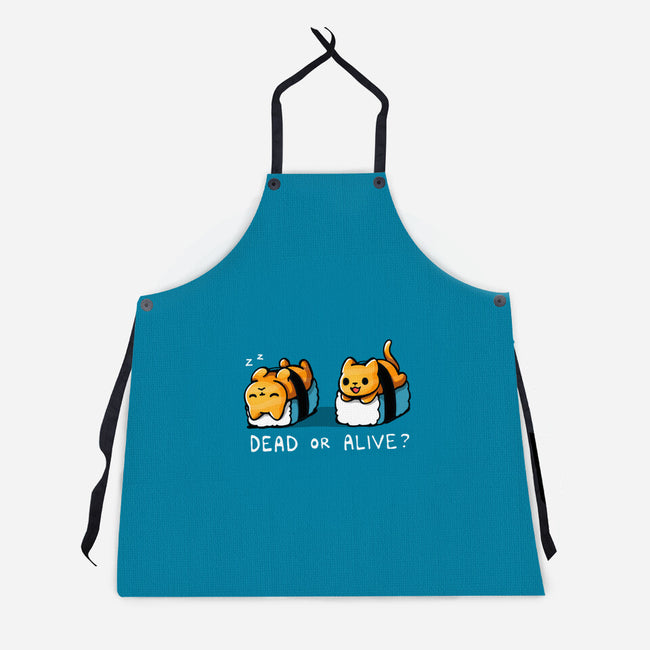 Sushicat Dead Or Alive-Unisex-Kitchen-Apron-Vallina84