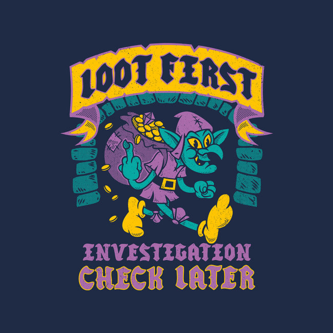 Loot First Check Later-Mens-Long Sleeved-Tee-Nemons
