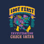 Loot First Check Later-Unisex-Crew Neck-Sweatshirt-Nemons
