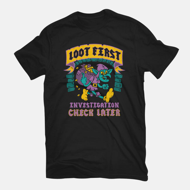Loot First Check Later-Mens-Premium-Tee-Nemons