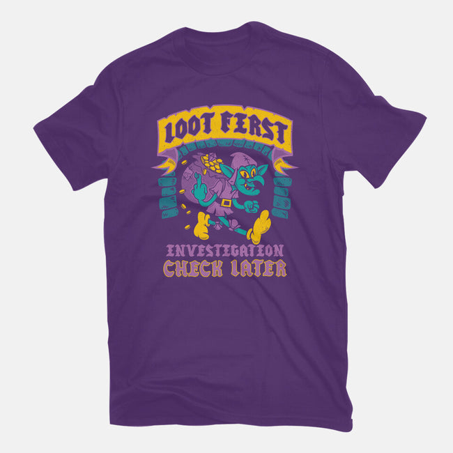 Loot First Check Later-Mens-Premium-Tee-Nemons