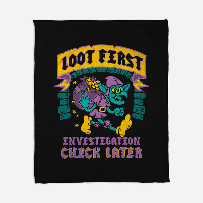 Loot First Check Later-None-Fleece-Blanket-Nemons