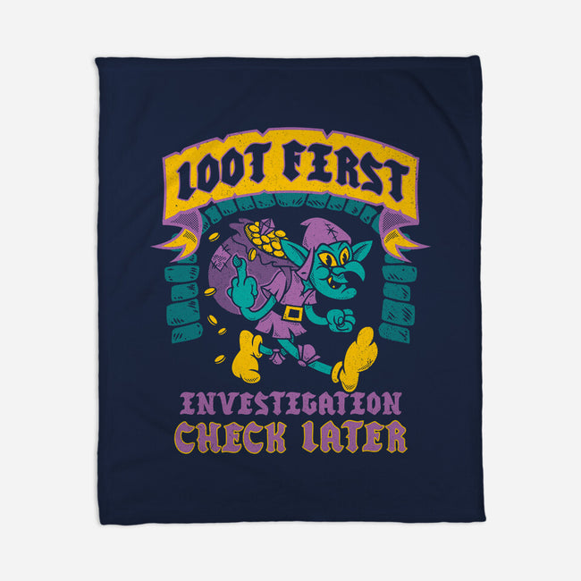 Loot First Check Later-None-Fleece-Blanket-Nemons