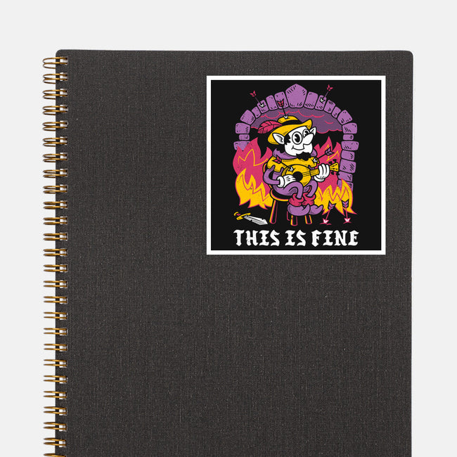 This Is A Fine Dungeon-None-Glossy-Sticker-Nemons