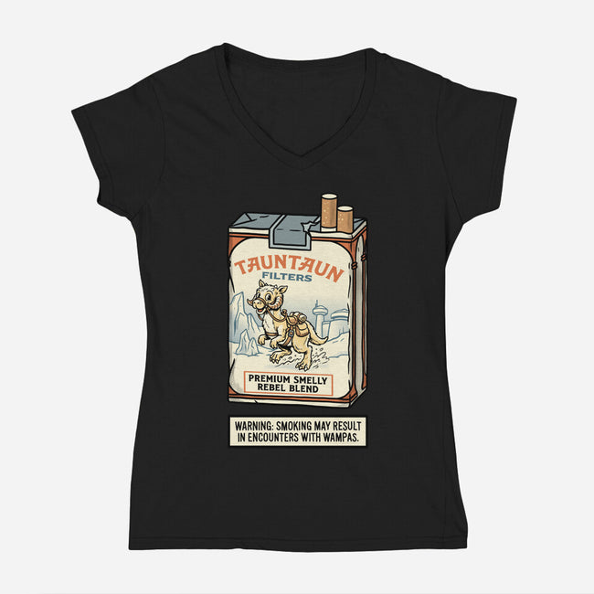 The Hoth Tobacco Co-Womens-V-Neck-Tee-P1yu5h