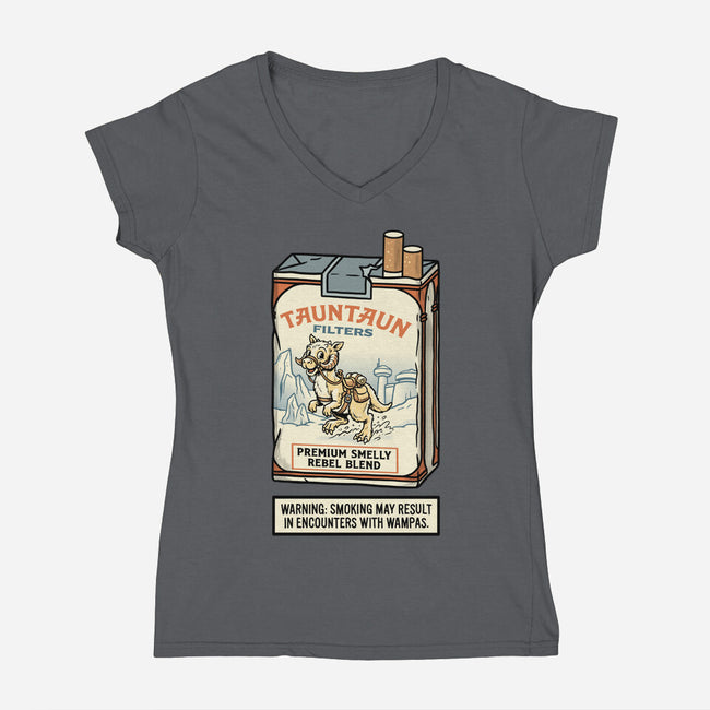 The Hoth Tobacco Co-Womens-V-Neck-Tee-P1yu5h