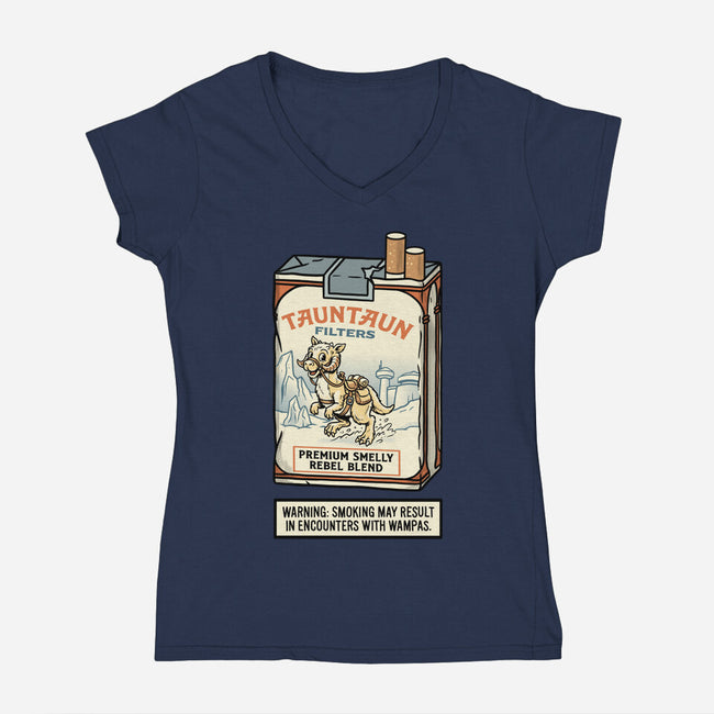 The Hoth Tobacco Co-Womens-V-Neck-Tee-P1yu5h