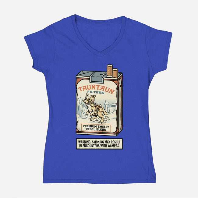 The Hoth Tobacco Co-Womens-V-Neck-Tee-P1yu5h