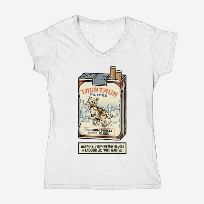 The Hoth Tobacco Co-Womens-V-Neck-Tee-P1yu5h