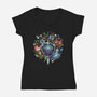 Echoes Of The Kingdom-Womens-V-Neck-Tee-Millersshoryotombo