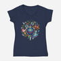 Echoes Of The Kingdom-Womens-V-Neck-Tee-Millersshoryotombo