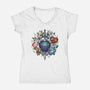 Echoes Of The Kingdom-Womens-V-Neck-Tee-Millersshoryotombo